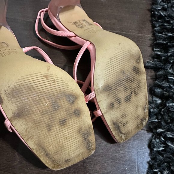 Pink Sqaure Sandal Block heels - Picture 6 of 14